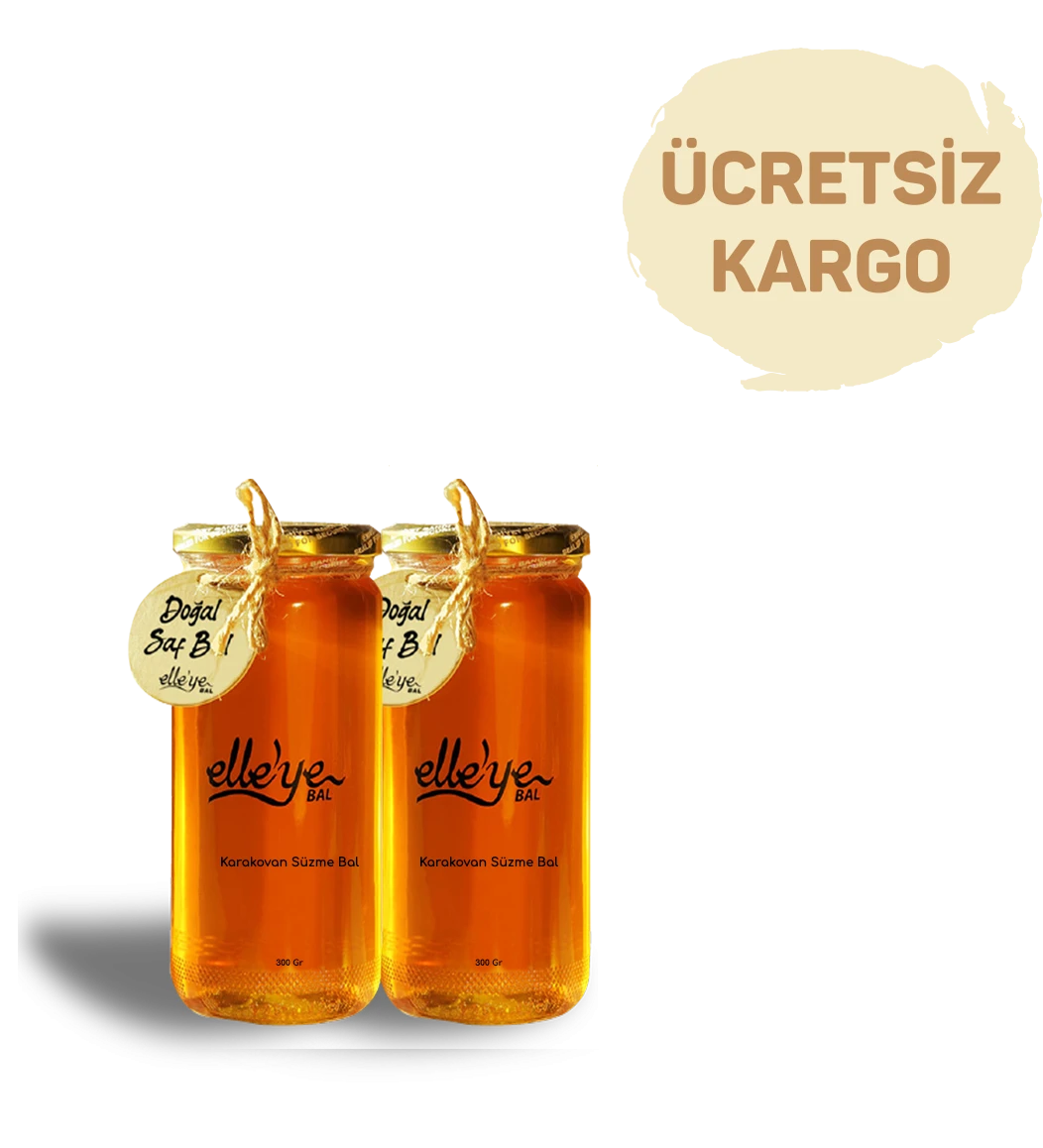 elle’ye Doğal Bal Karakovan Süzme Bal 300 Gr + 300 Gr
