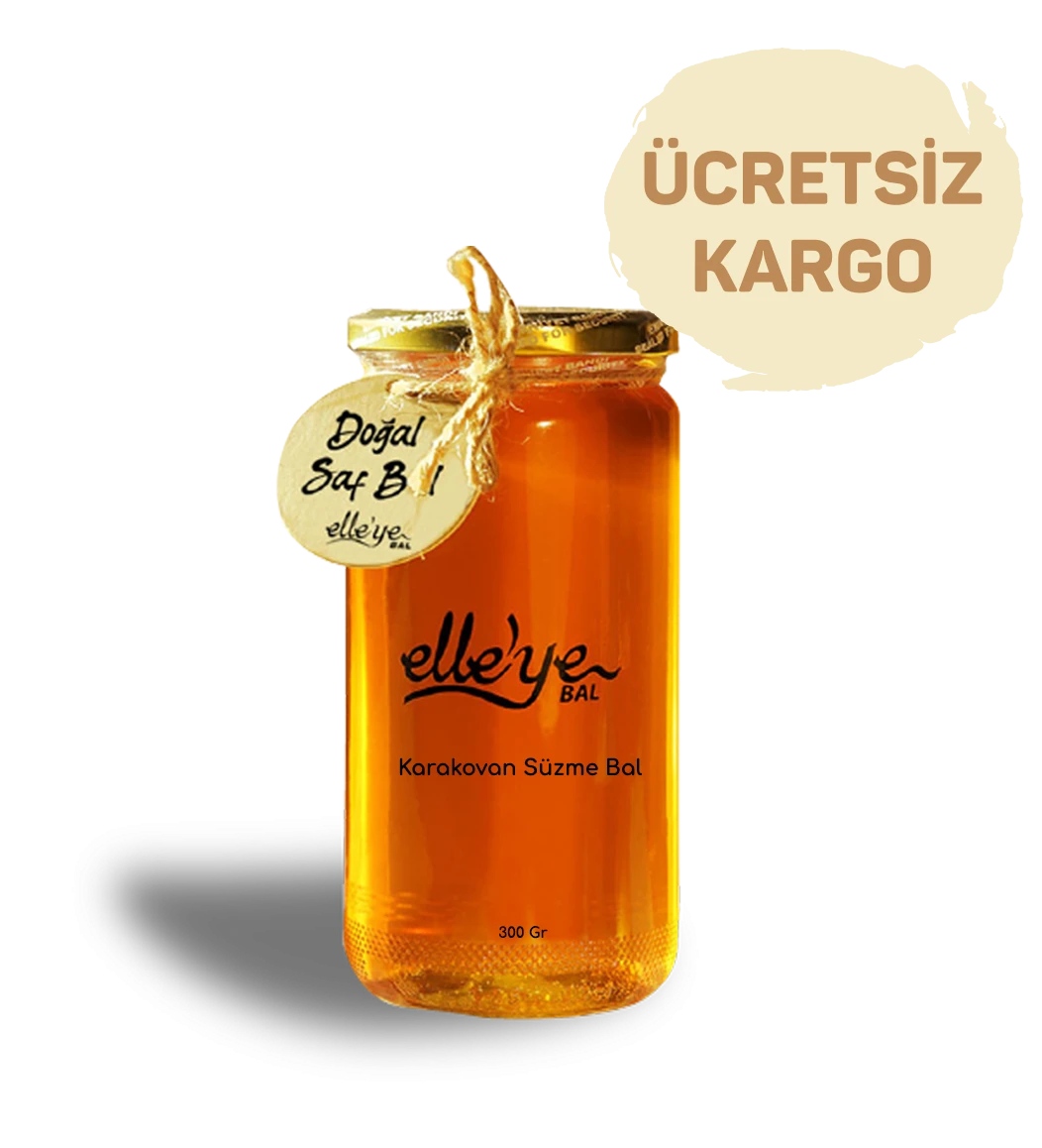 elle’ye Doğal Bal Karakovan Süzme Bal 300 Gr