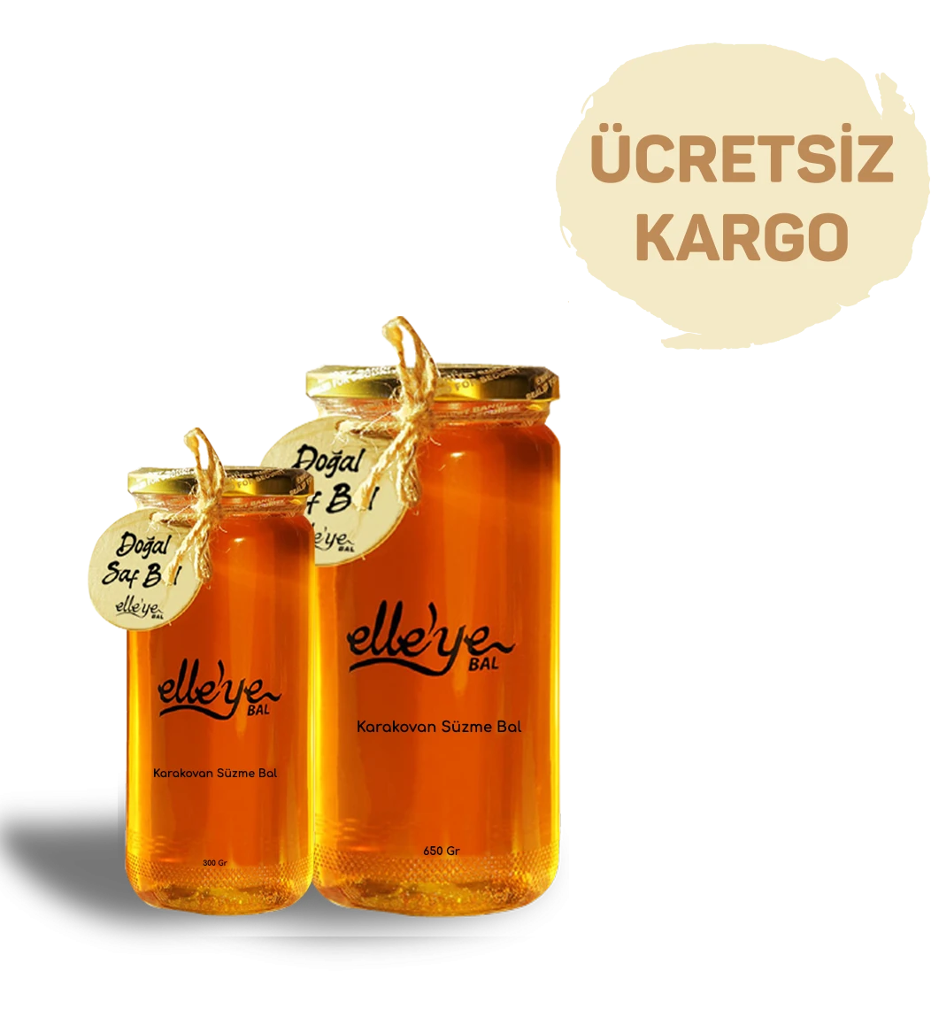 elle’ye Doğal Bal Karakovan Süzme Bal 650 Gr + 300 Gr